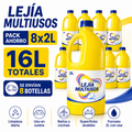 Lejía Multiusos 2L Pack Ahorro 8 Botellas – 16L Totales