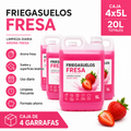Friegasuelos Fresa 5L Pack Ahorro 4 Garrafas – 20L Totales