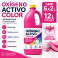 Oxígeno Activo Color 2L Pack Ahorro 6 Botellas – 12L Totales