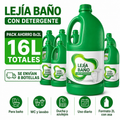 Lejía Baño con Detergente 2L Pack Ahorro 8 Botellas – 16L Totales