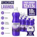 Amoniaco Lavanda 1,5L Pack Ahorro 12 Botellas – 18L Totales
